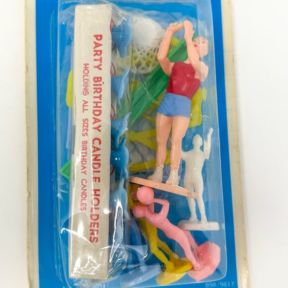 Vintage 1970 Gay-Gem Party Cake Decorations No. B98/9817 Basketball - NEW - Picture 3 of 4